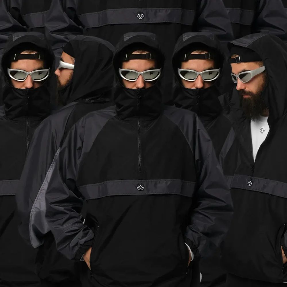 Анорак Тандем Тэндай "Райдер" черно-серый