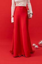 ЮБКА МАКСИ САТИНОВАЯ RED