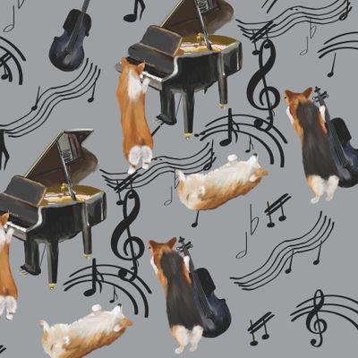 музыкальный корги