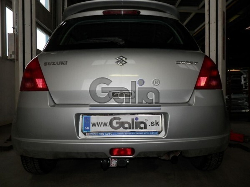 Фаркоп оцинкованный Galia S078A для Suzuki Swift хетчбек 3/5 дверей 2005-2009, кроме 4WD / Opel Agila B 2008-(паспорт и сертификат в комплекте)(без электрики)