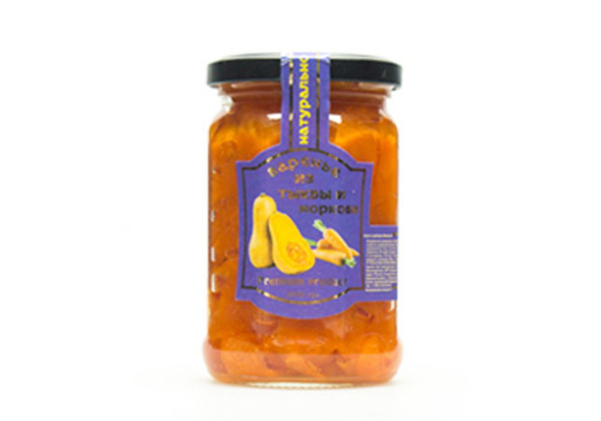 Варенье натуральное из тыквы и моркови, 350г