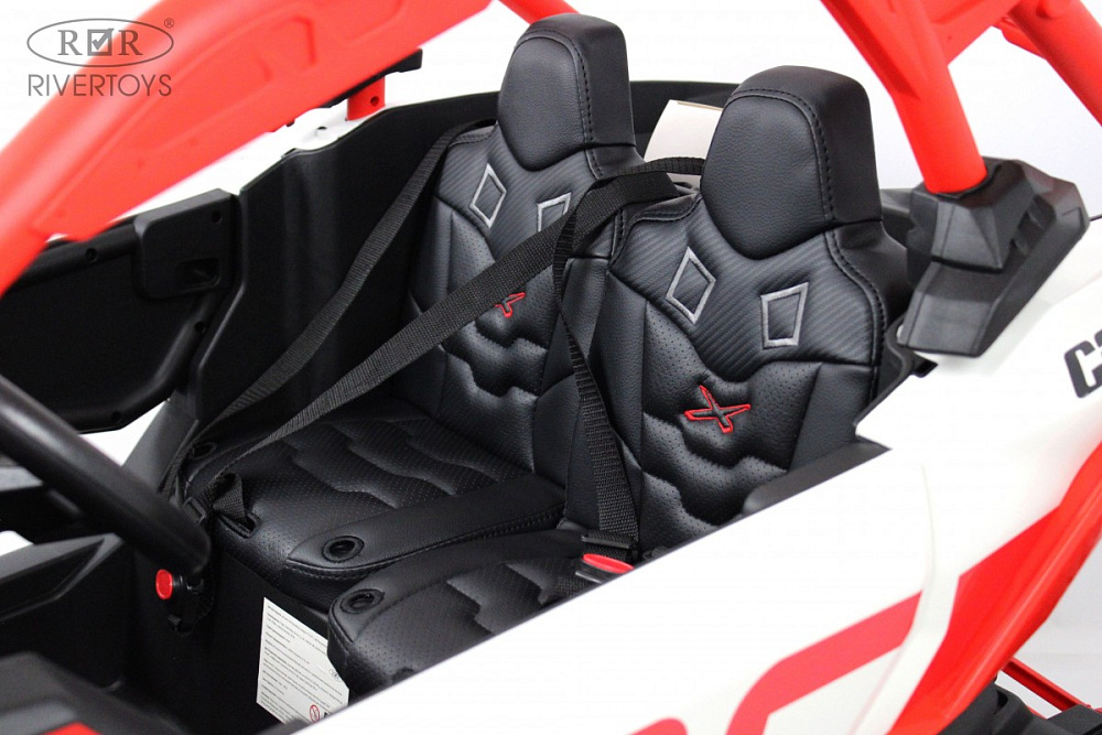 Детский электромобиль RiverToys BRP Can-Am Maverick Y111YY красный