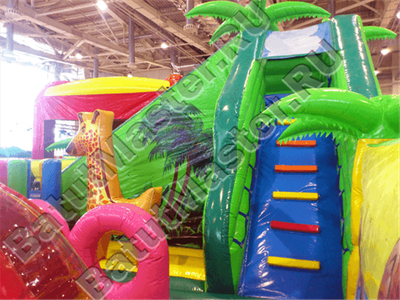 Надувной коммерческий батут "Джунгли"