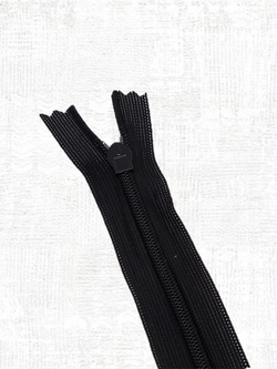 Молния потайная неразъемная, Т3 20 см (нейлон) цвет 580 черный
