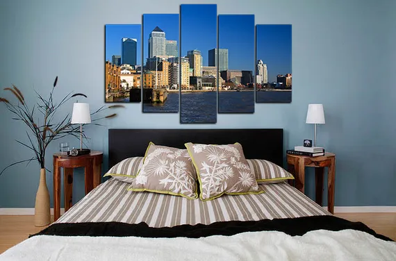 Модульная картина "Город на воде"