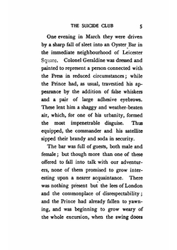 The suicide club | Stevenson Robert Louis