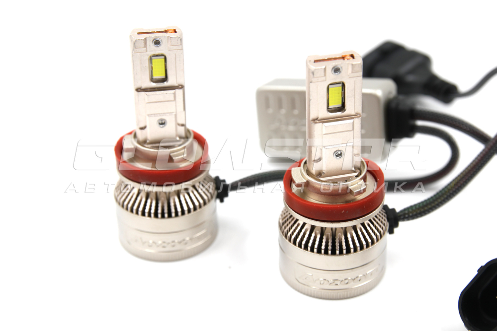 Светодиодные лампы Aozoom P6 H8/H11 с вентилятором, 12V 55W 6000Lm (комплект, 2шт)