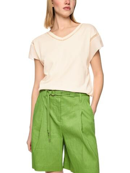 Marc Cain Футболка с полупрозрачными рукавами