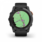Смарт часы Garmin Fenix 7X Pro Solar Edition серый корпус c черным ремешком