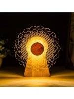 Светильник сенсорный «Цветок» LED крутится 6 Вт USB 15×4×16