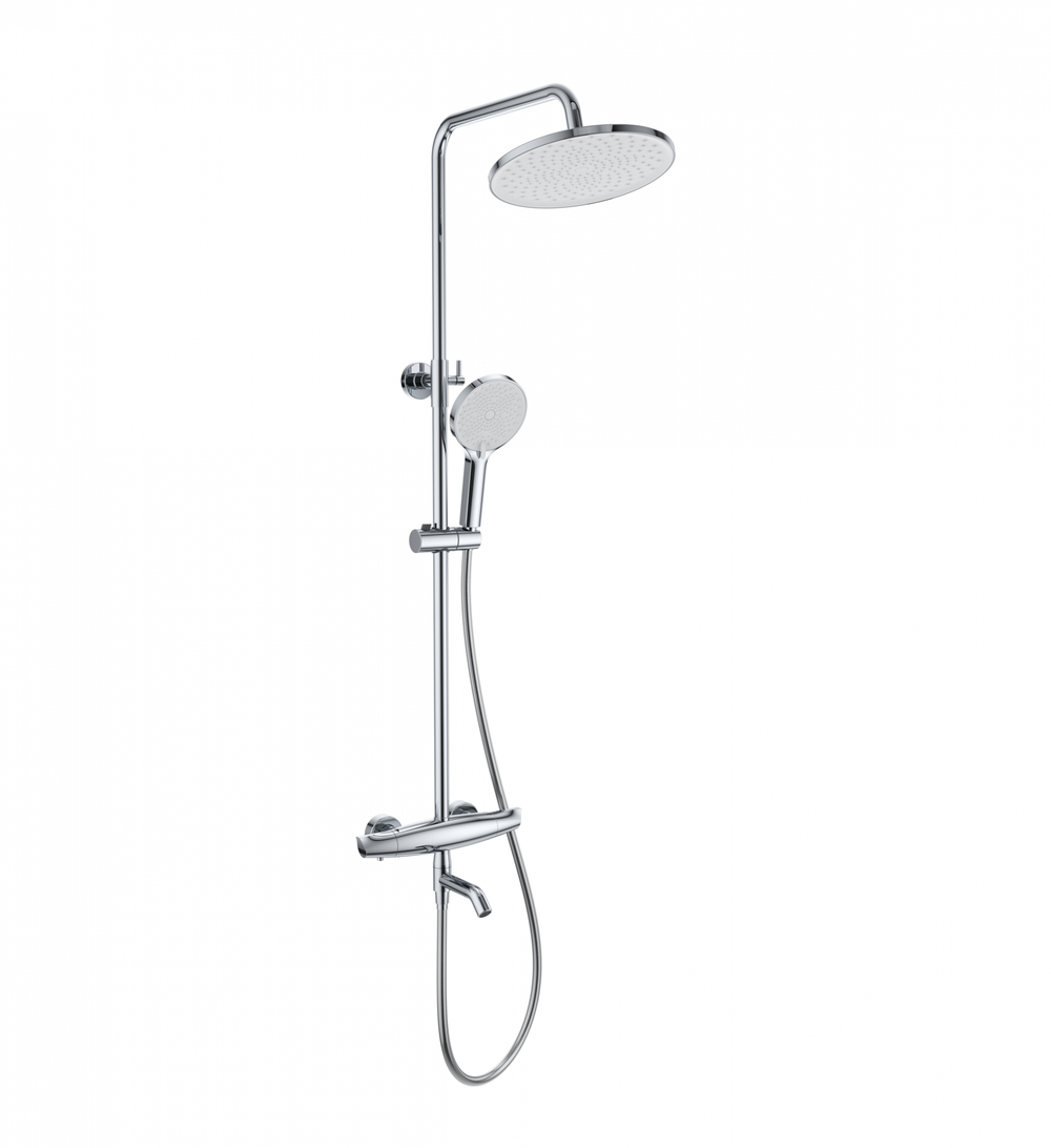 Душевая система с термостатом WONZON & WOGHAND CAPSULE, Хром (WW-B3031-A2-CR)