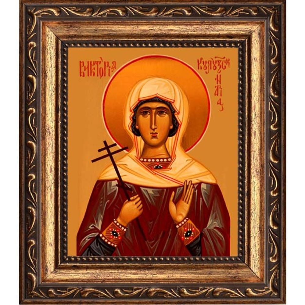 Виктория Кулузская святая мученица. Икона на холсте.