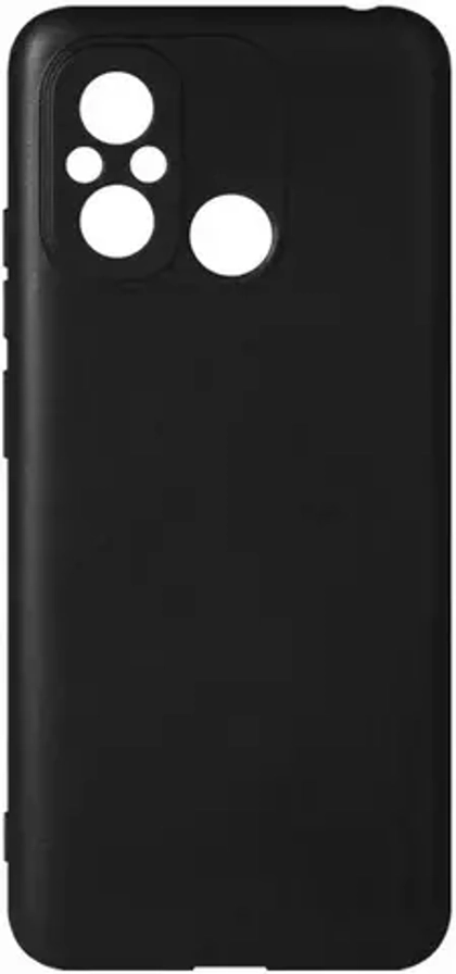 Силиконовый чехол для Xiaomi Redmi 12C/Poco C55 DF (black)