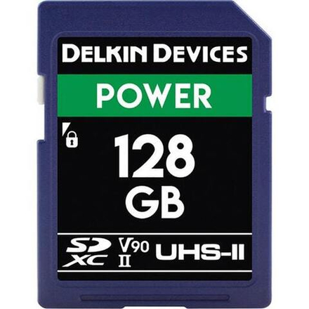 Карта памяти Delkin Devices Power 2000X microSDXC 128GB UHS-II U3 V90, R/W 300/250 МБ/с c адаптером