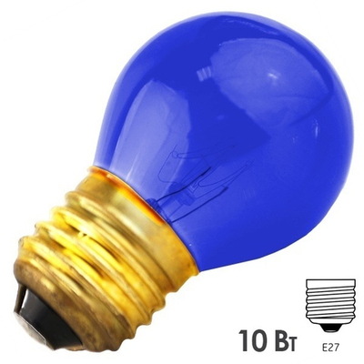 Лампа FOTON DECOR P45 CL 10W E27 230V BLUE/Синий 605917