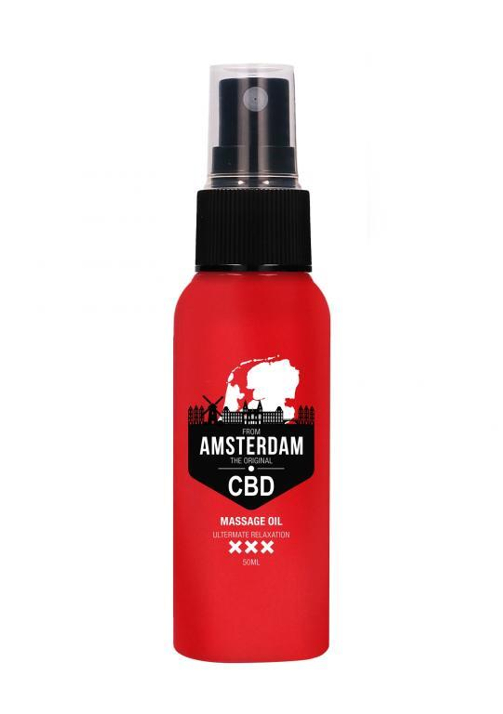 Стимулирующее массажное масло CBD from Amsterdam Massage Oil - 50 мл.