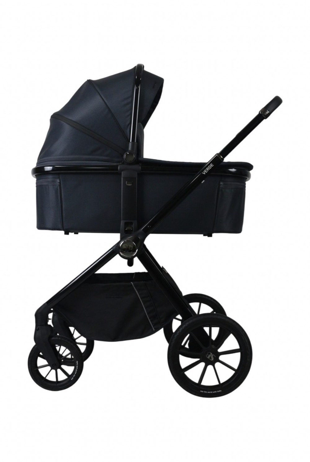 Коляска модульная 3в1 Sweet Baby Verde Blue (Black Crossy)