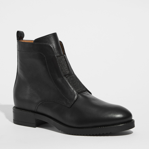 Кожаные ботинки Donna Soft/Mot-Cle 2707 черные