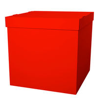 Коробка для воздушных шаров "Сюрприз" Красный
