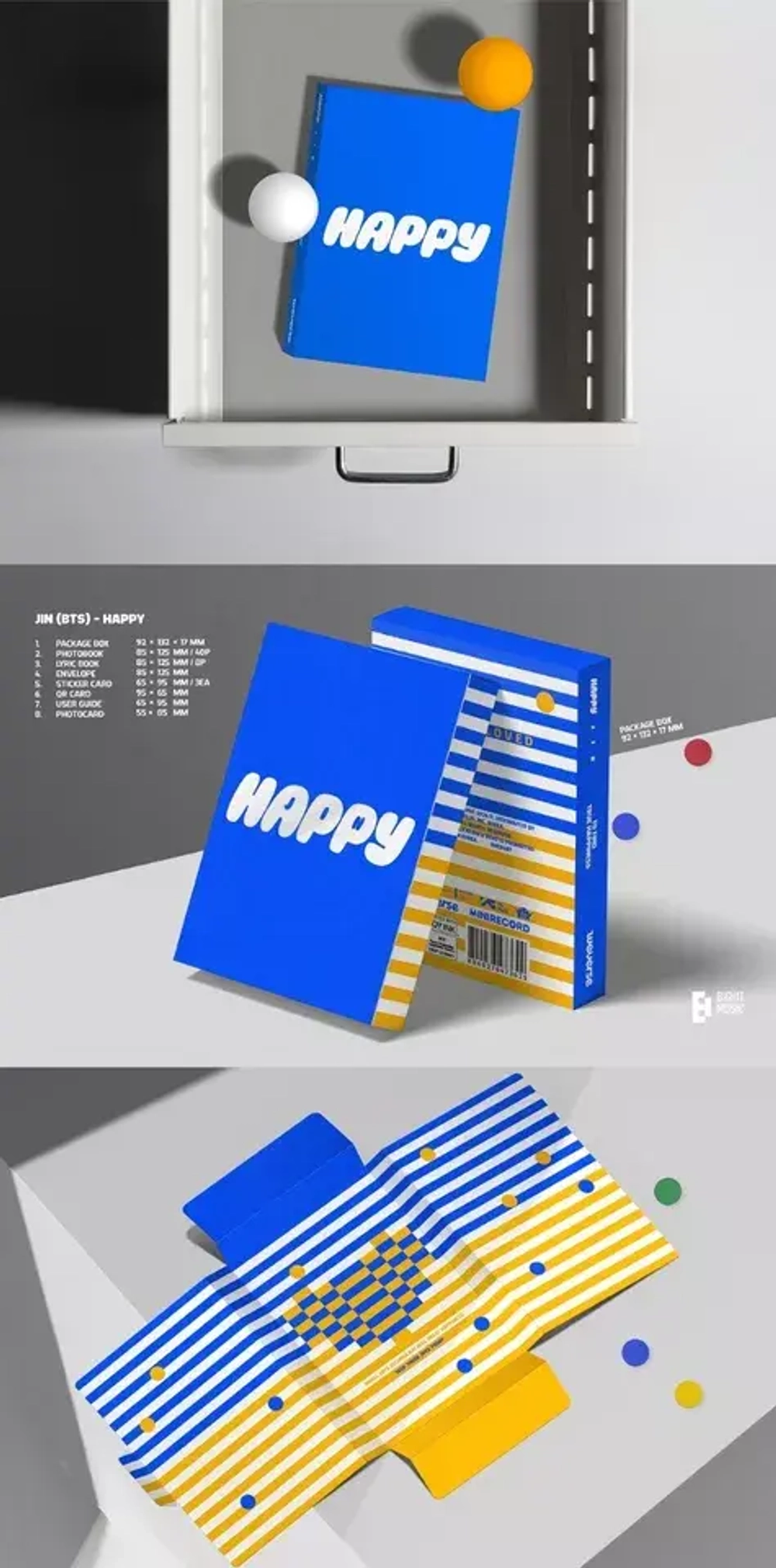Альбом JIN BTS - HAPPY [Weverse Albums ver.]