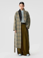 Пальто-халат с воротником из пайеток OLA OLA