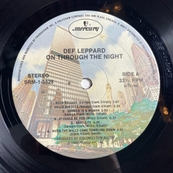 Винтажная виниловая пластинка LP Def Leppard On Through The Night (USA 1980)