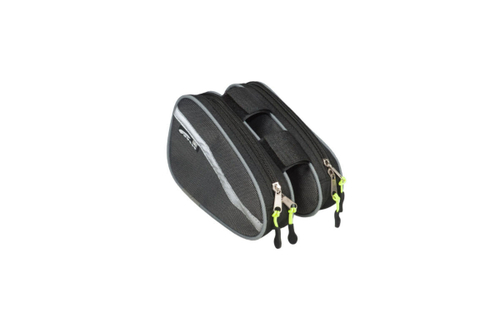 Сумка велосипедная TRIX на раму, 2х(21х12х4см), 2 отдела, водонепроницаемая, серая