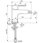 Смеситель Ideal Standard BC690AA для биде