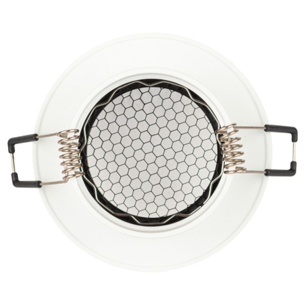 Светильник встраиваемый алюминиевый ЭРА KL109 WH/BK под лампу MR16 GU5.3 белый/черный матовый | Алюминиевые встраиваемые светильники