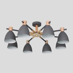 Потолочная Люстра Folke 8 Gray By Imperiumloft