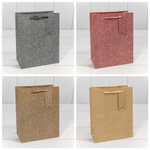 Пакет бумажный 18*23*10см с ручками "Премиум" микс