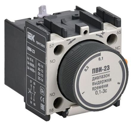 Приставка ПВИ 23 0.1-3сек 1НО+1НЗ KARAT IEK KPV20-11-3