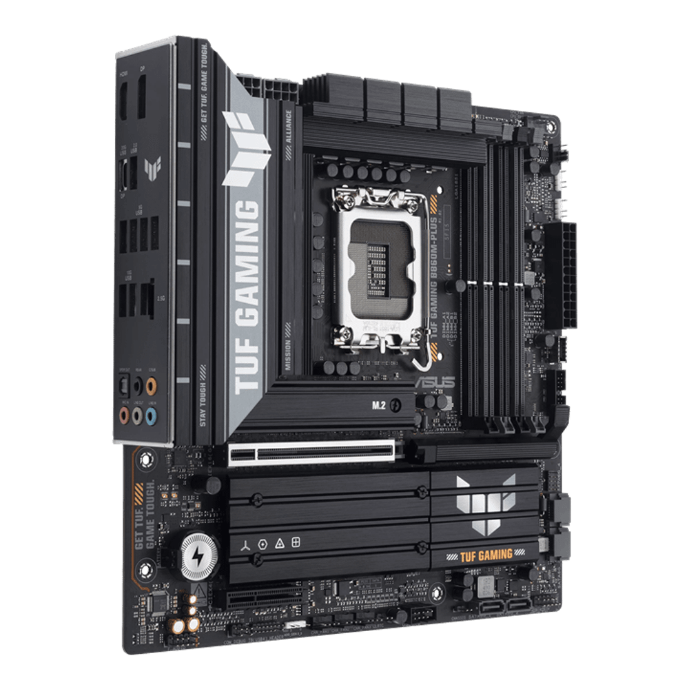 Материнская плата ASUS TUF GAMING B860M-PLUS, LGA1851 B860 4xDDR5 4xSATA 3xM.2 HDMI DP USB-C mATX