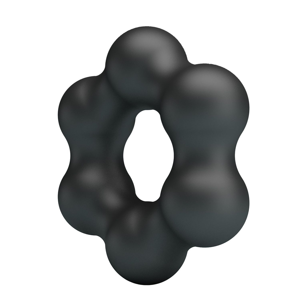 Черное эрекционное кольцо Clauzell (Цвет: черный)