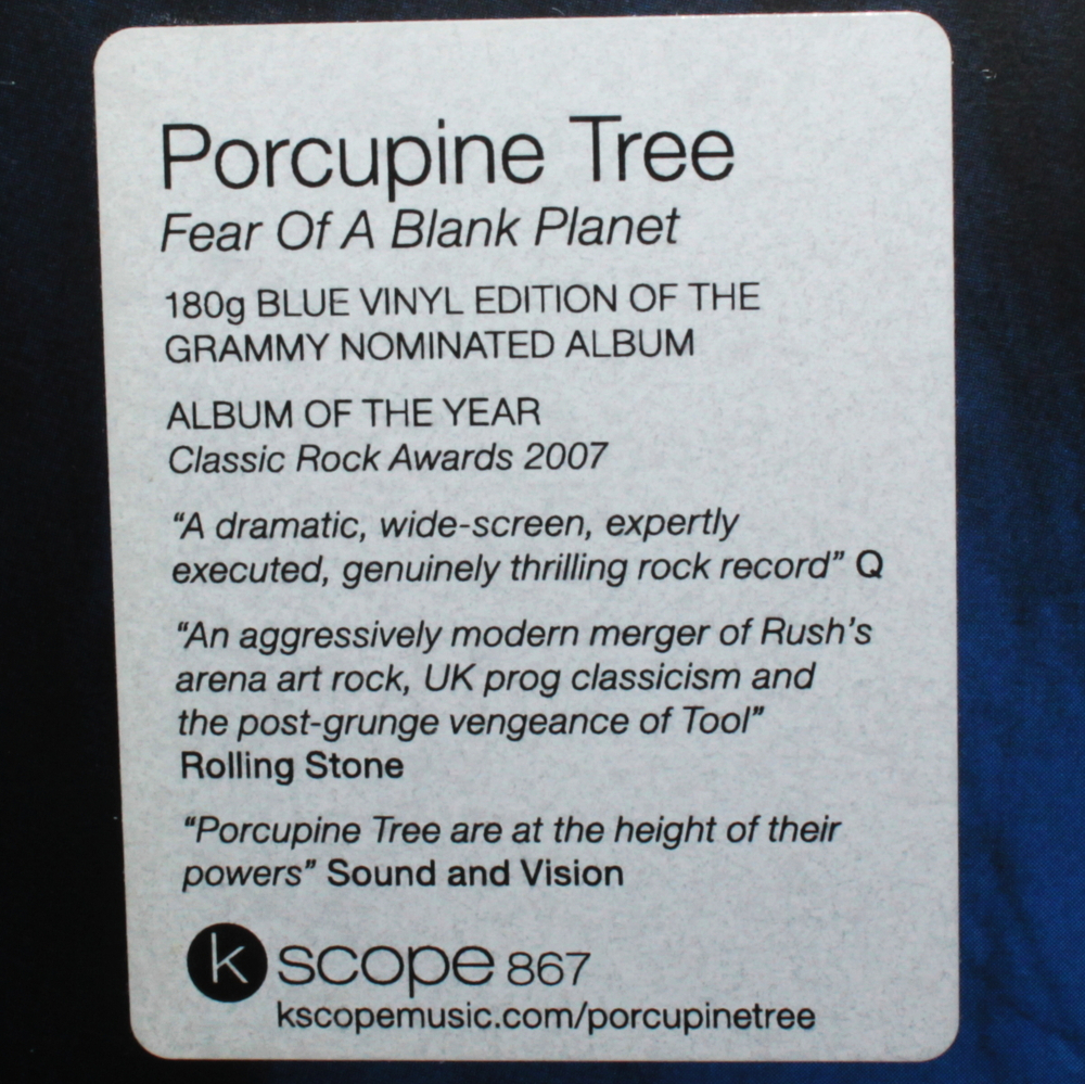Porcupine Tree / Fear Of A Blank Planet (Coloured Vinyl)(2LP)