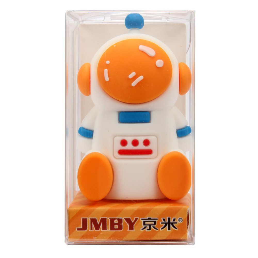 Точилка "Астронавт" 4,7*3*2,5 см, в силиконовом корпусе, упаковка - пластиковый бокс, 4 цвета микс,