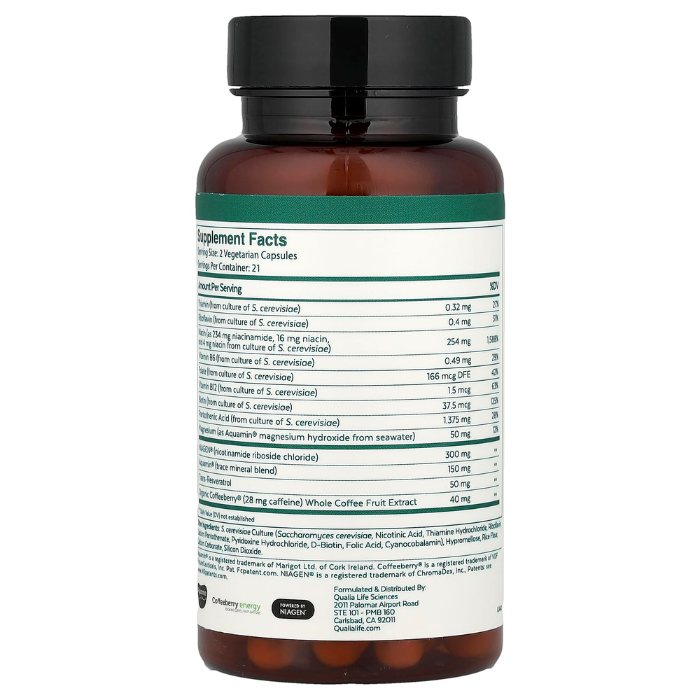 Qualia, NAD+®, 42 Capsules