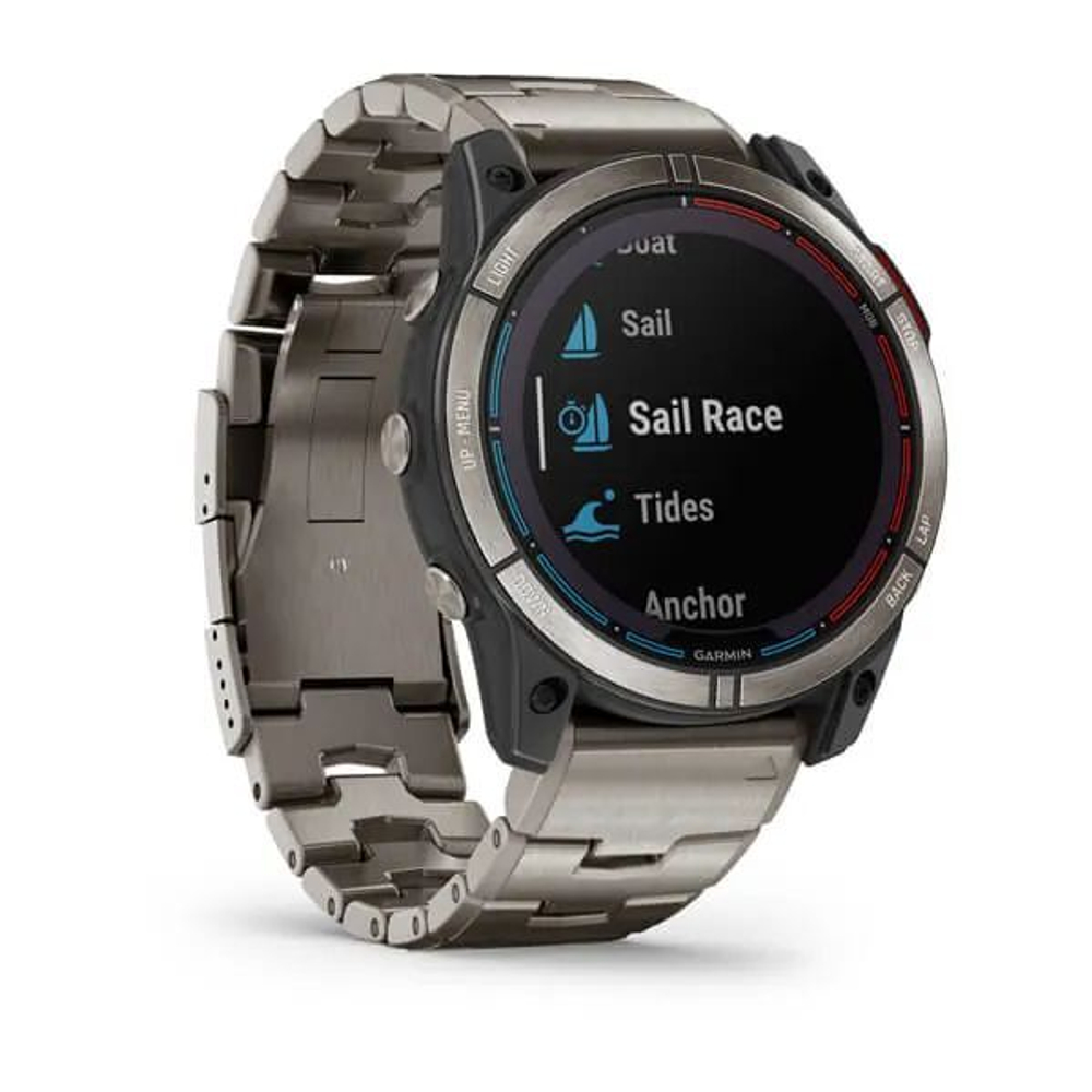 Умные часы Garmin Quatix 7X Sapphire Solar титановый с серебристым титановым браслетом