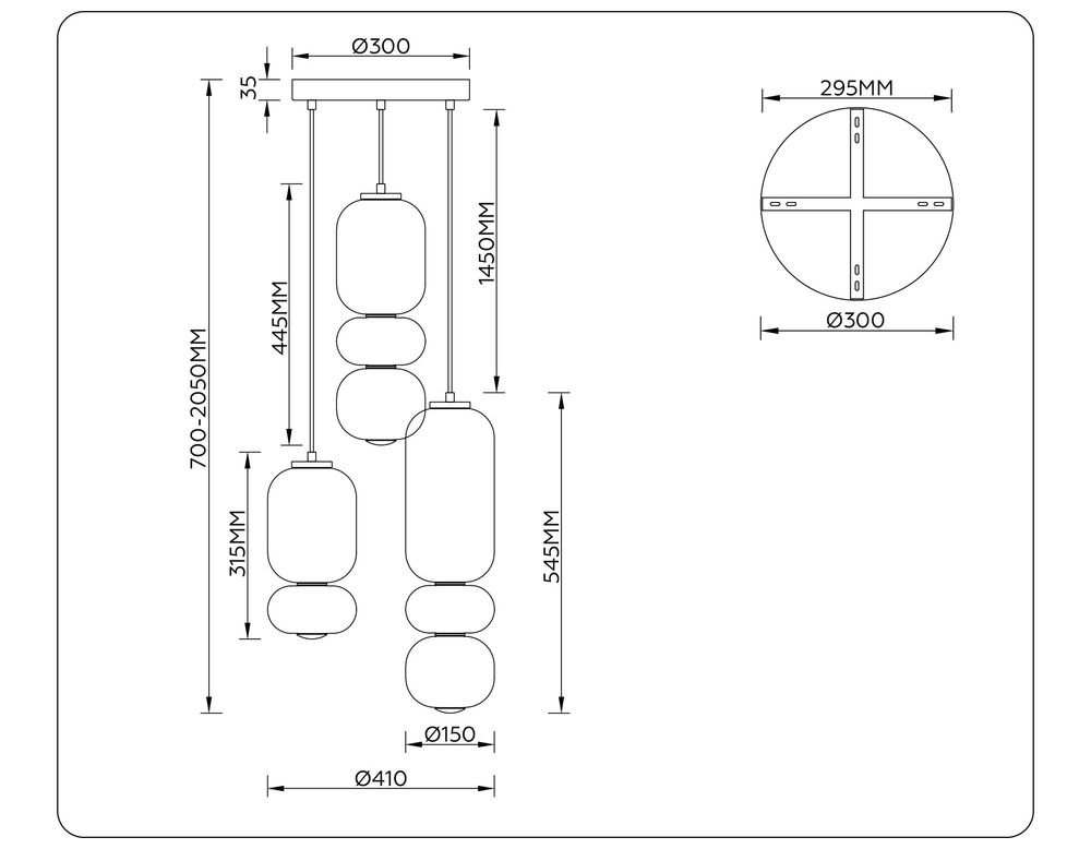 Ambrella Подвесной светодиодный светильник Modern LH11036