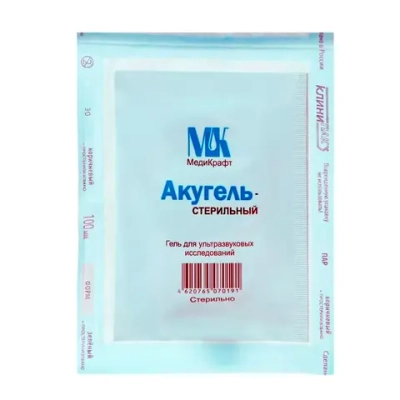 Гель для УЗИ Акугель пакет стерильный бесцветный 15 г