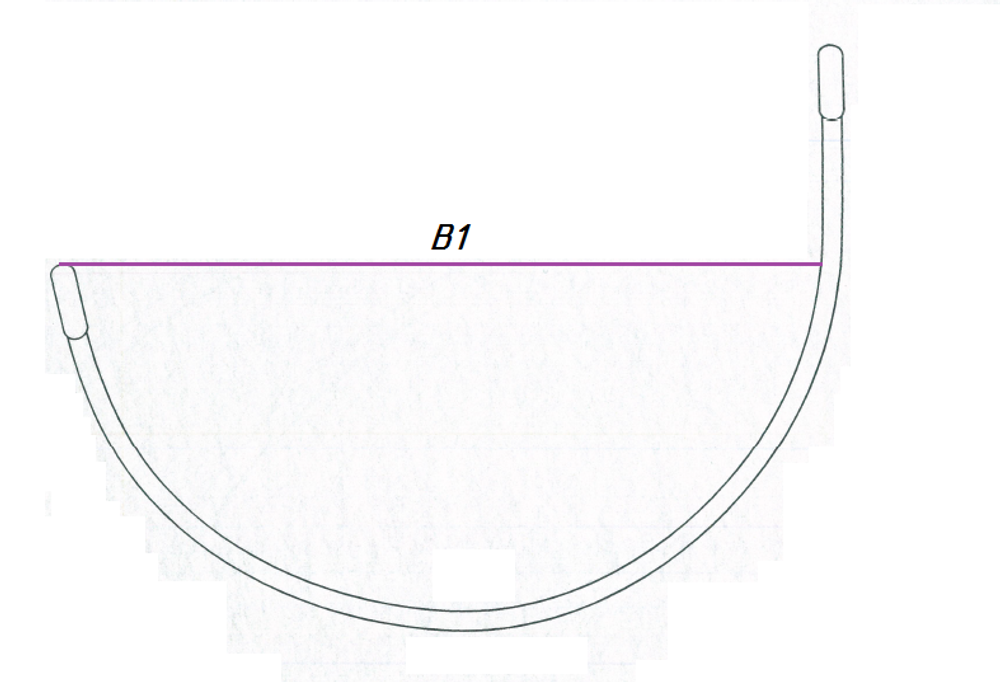 Каркасы для бюстгальтера усиленные с нейлоновым покрытием тип 15 (Китай)