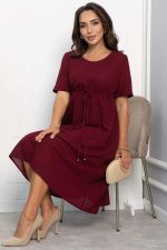 Платье Майя (бордовое) П13937-3М LT Collection