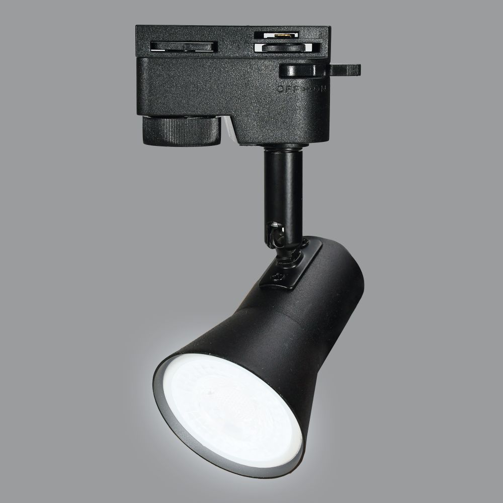UBL-Q323 GU10 BLACK Светильник-прожектор трековый. Под лампу GU10. Корпус черный. ТМ Volpe