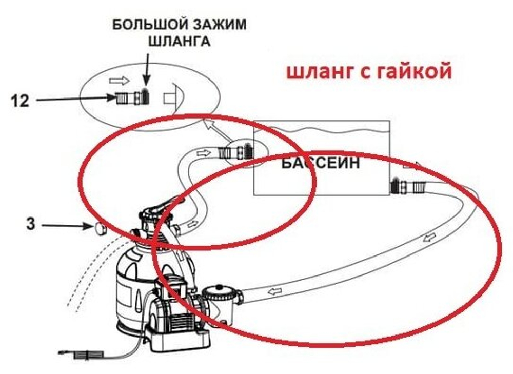 Гофрированный шланг Intex 10720 Диаметр 38 мм Длина 100 см