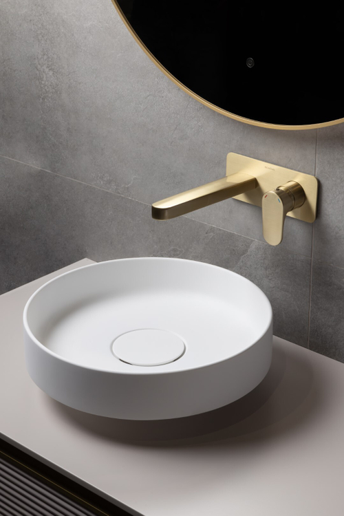 Boheme Раковина накладная Corian 400*130 Matt White