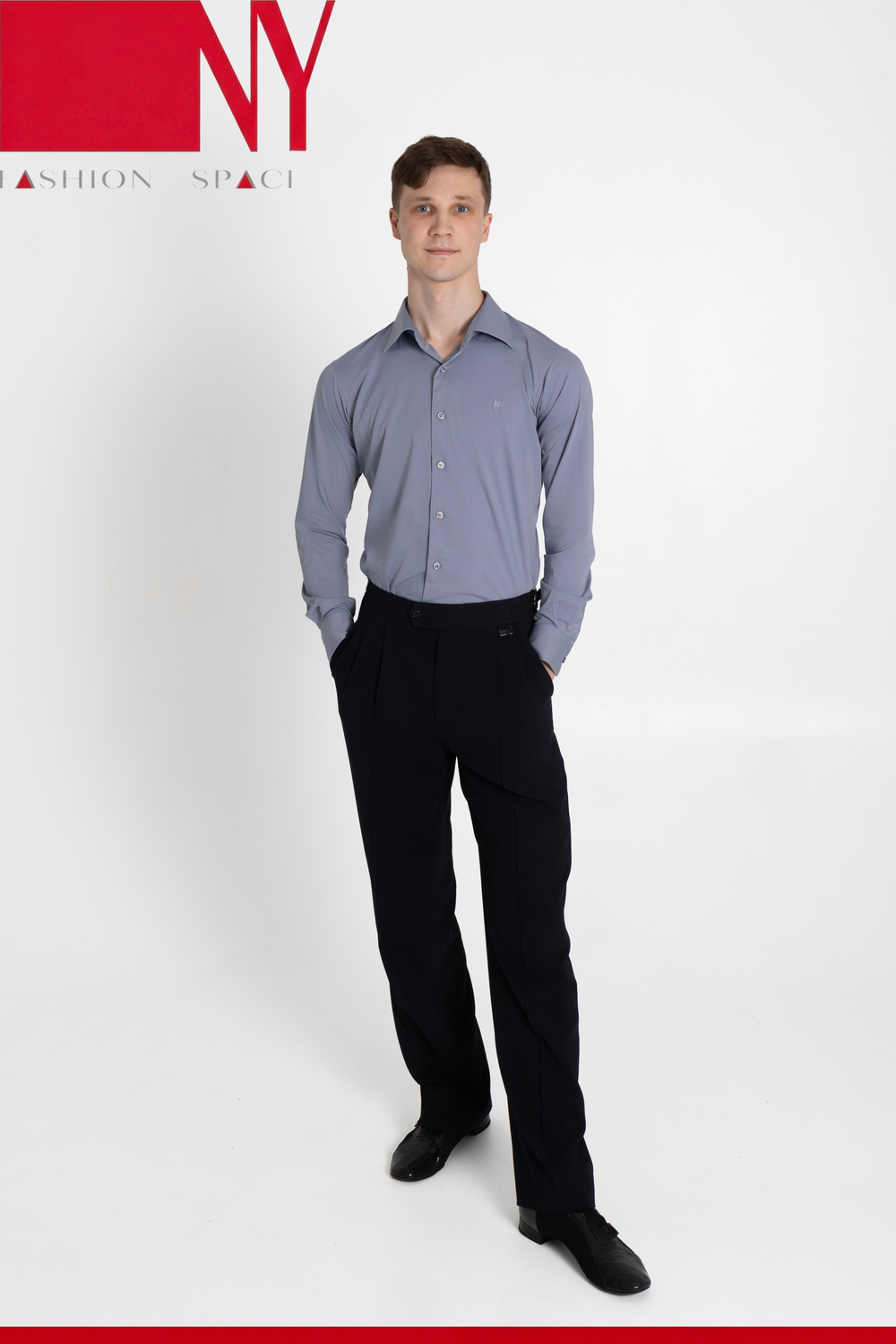 Рубашка Regular-Fit титановый