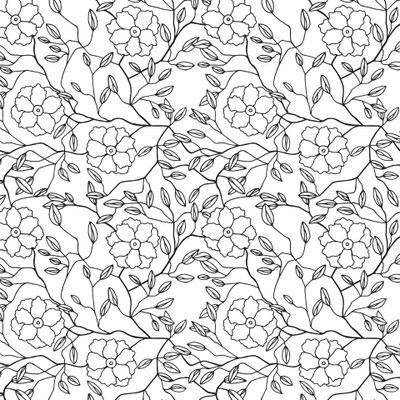 Seamless floral pattern.