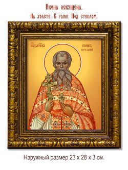 Иоанн Бороздин священномученик. Икона на холсте.