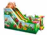 Коммерческий надувной батут «Мир насекомых», 12×9×7,6 м, с горкой