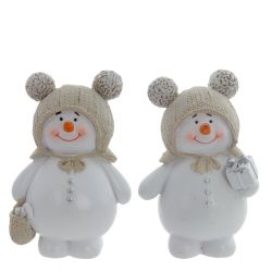 GAEM Фигурка декоративная "Снеговик", L9 W6,5 H13 см, 2в.